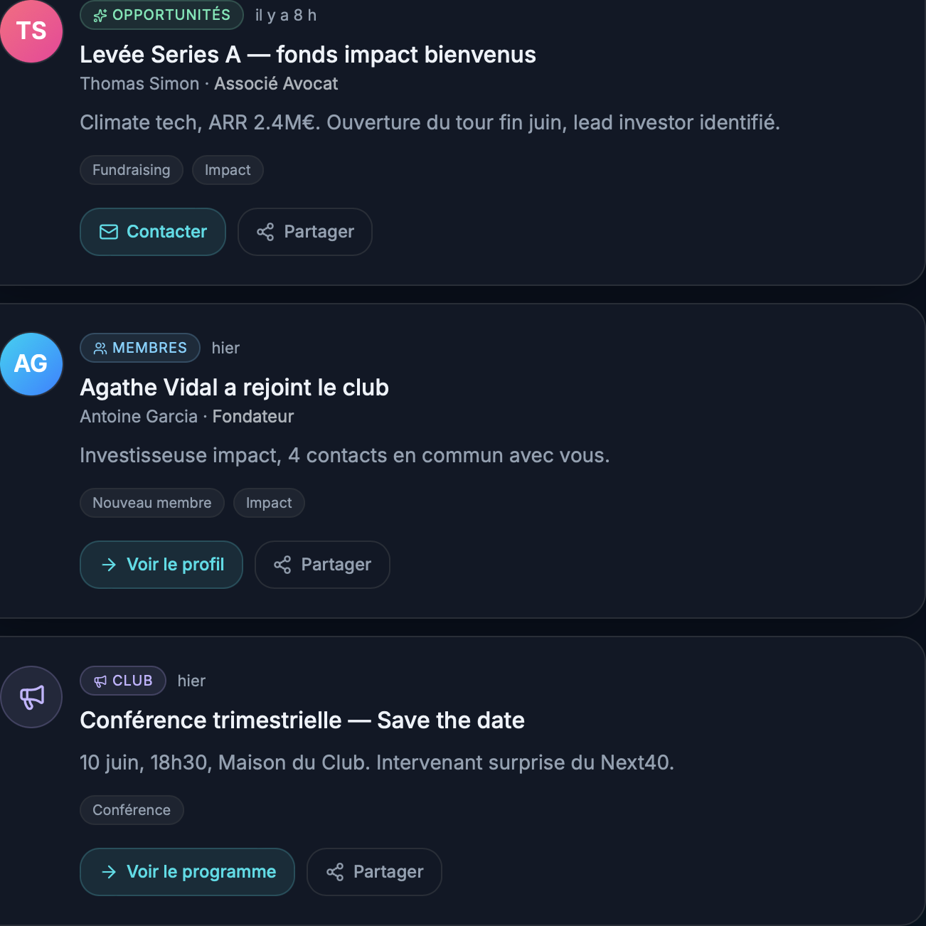 Accédez aux opportunités