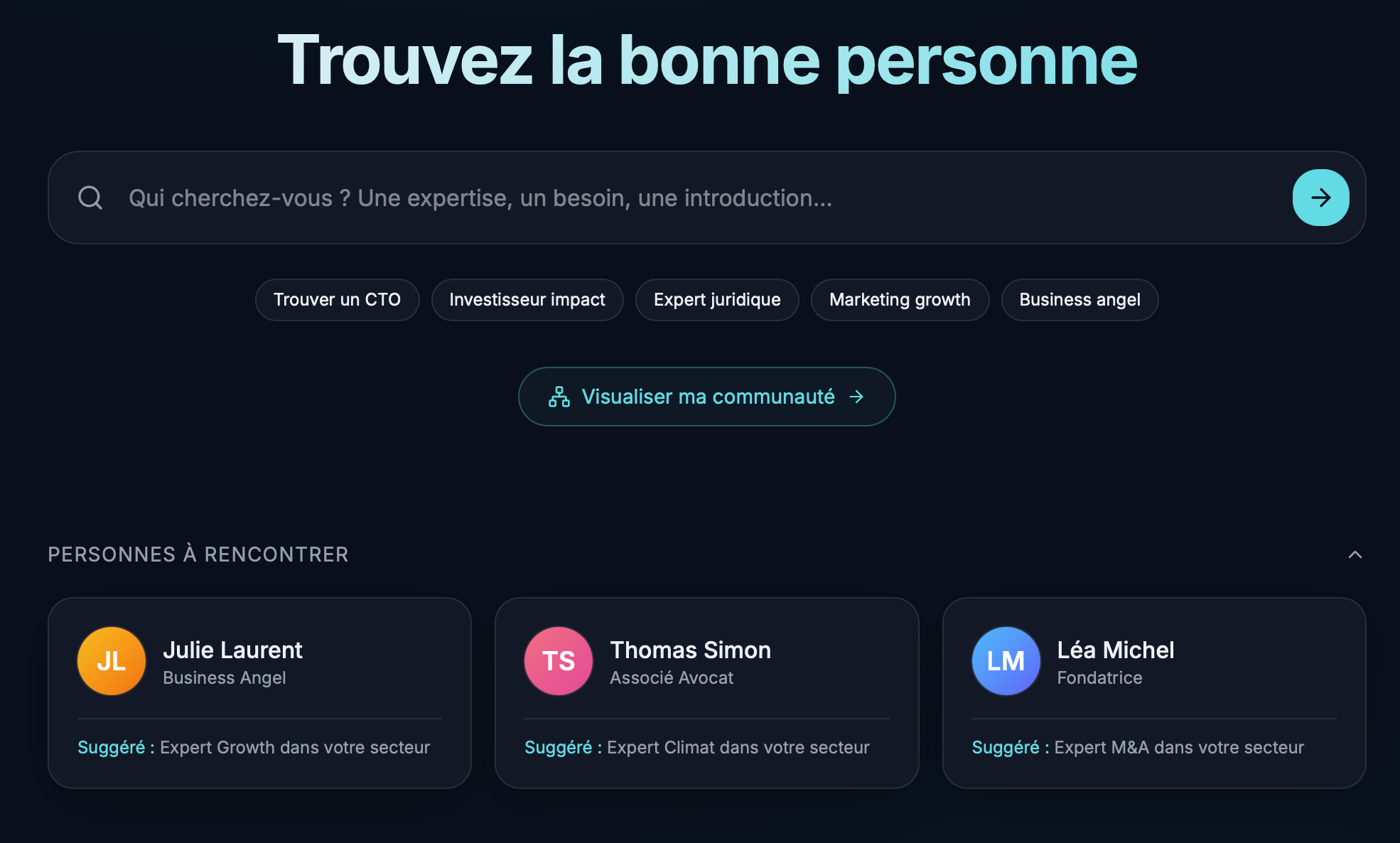 Identifiez la bonne personne